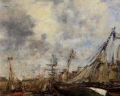 尤金 布丹 : Trouville, Low Tide